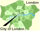 Click for borough map of London