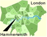 Click for borough map of London