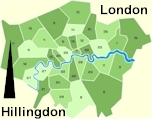 Click for borough map of London
