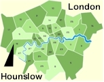Click for borough map of London